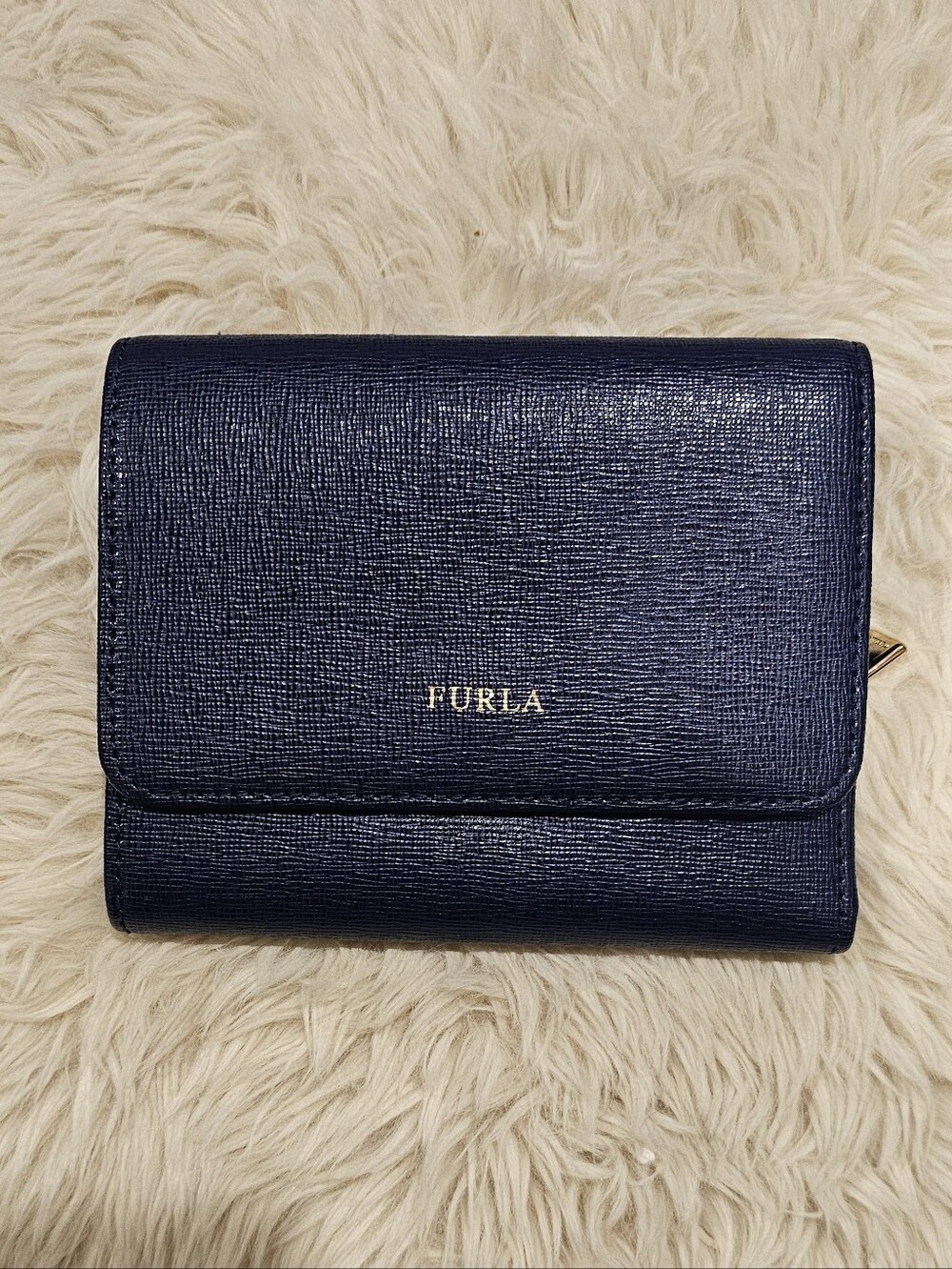Furla Blue Leather Wallet - Like New